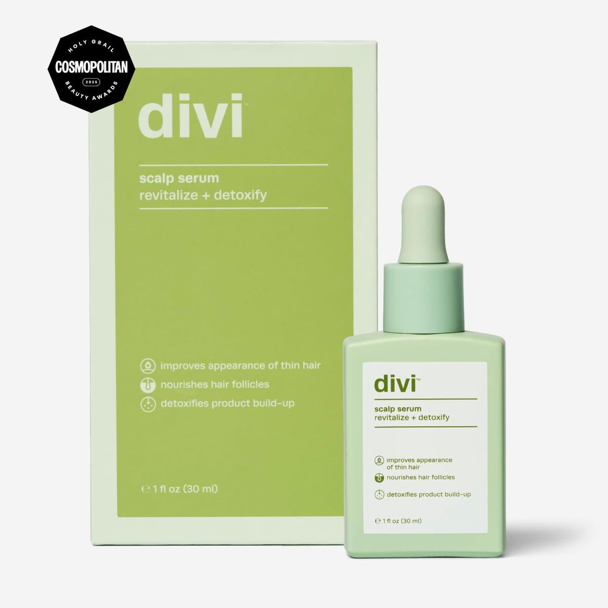 Scalp Serum Peptide Complex Caffeine Rosemary Oil 30ml Thinning Hair