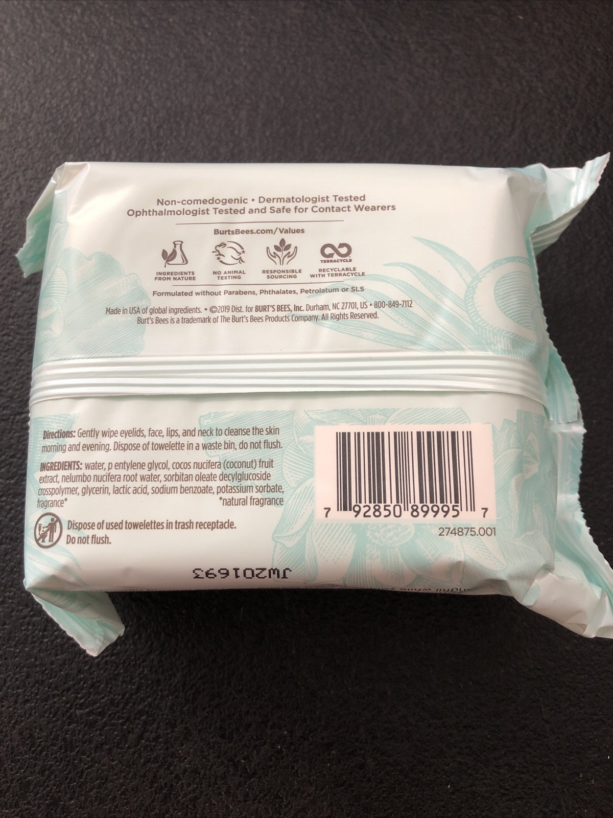 Micellar Makeup Remover Wipes with Coconut Water - 30 Count