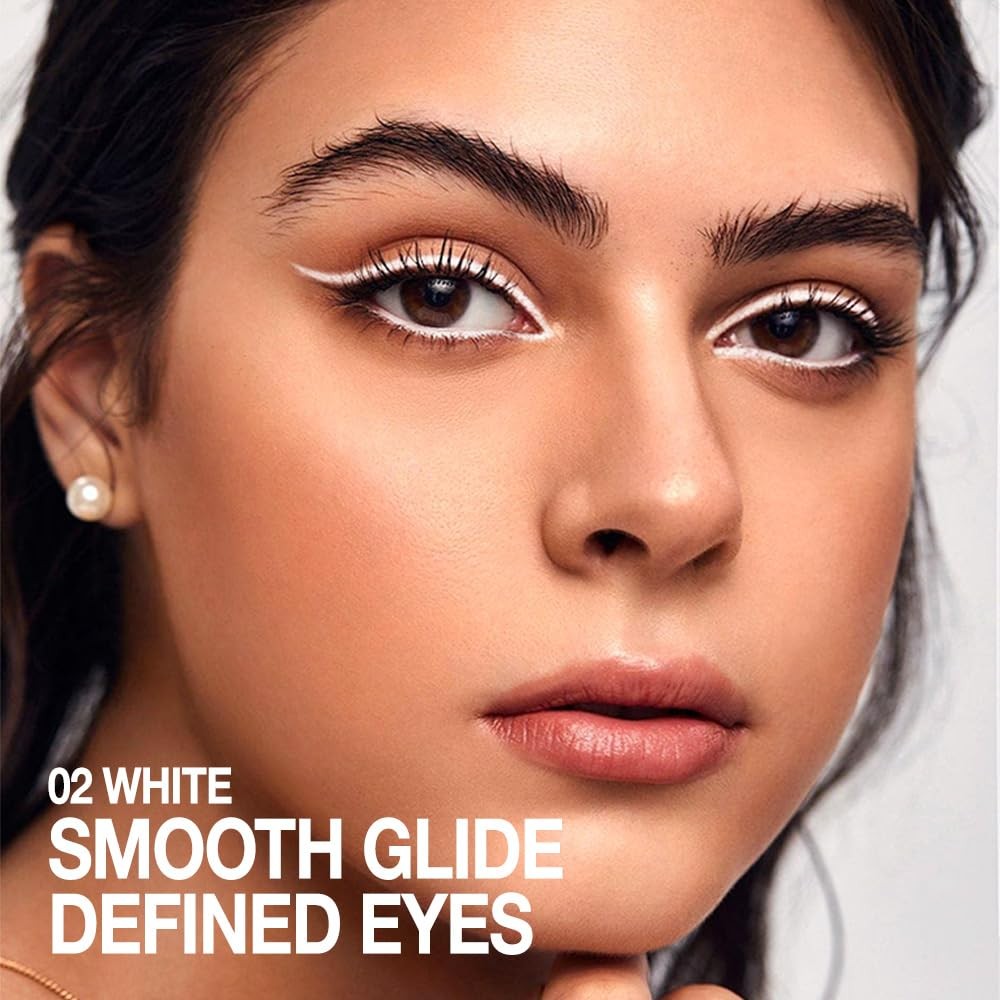 White Eyeliner Pencil - Waterproof, Long-Lasting Eye Makeup Tool