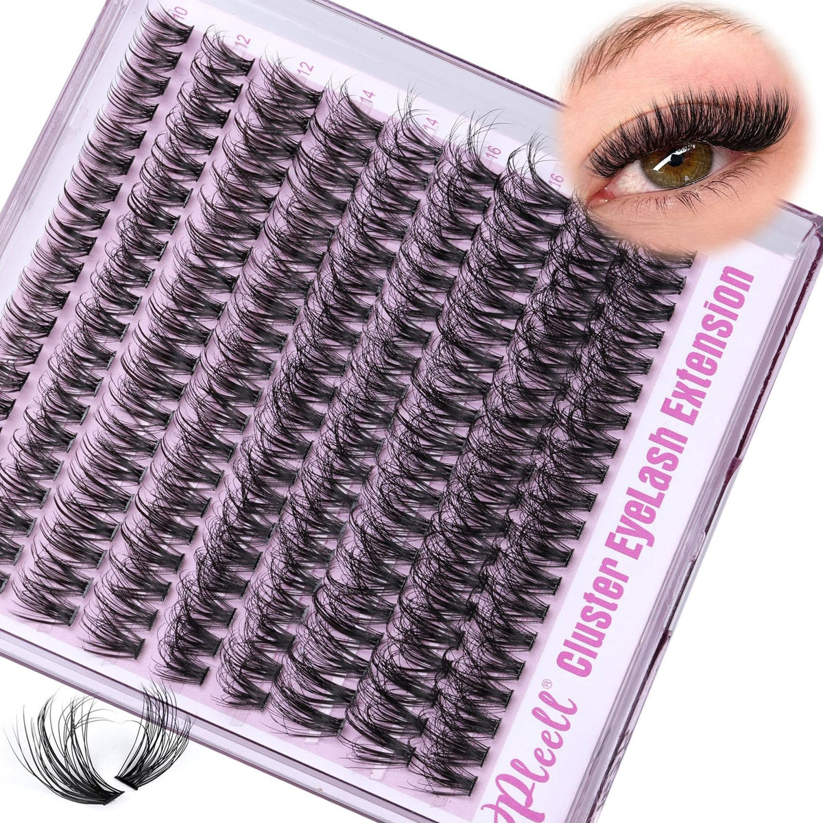 Wispy Eyelash Clusters 10-18mm Natural Fluffy Lashes DIY Eyelash Extensions