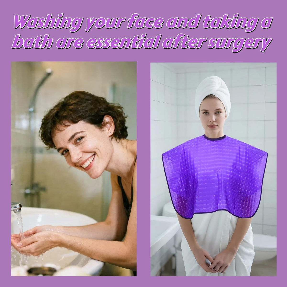 Waterproof Shower Cover for Shoulder Surgery & Mastectomy – Medium,