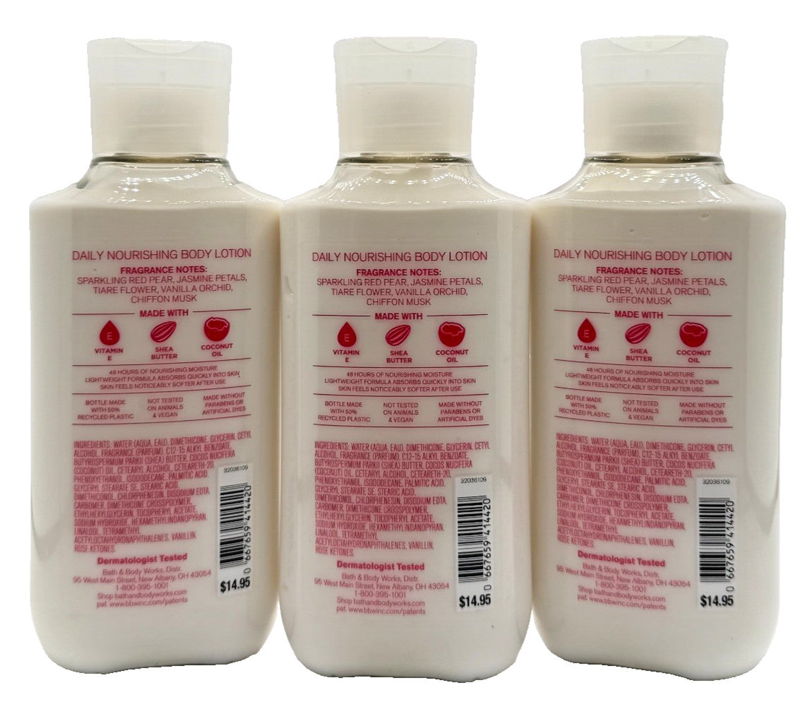 Pink Chiffon Body Lotion 8 oz - Set of 3 Bottles