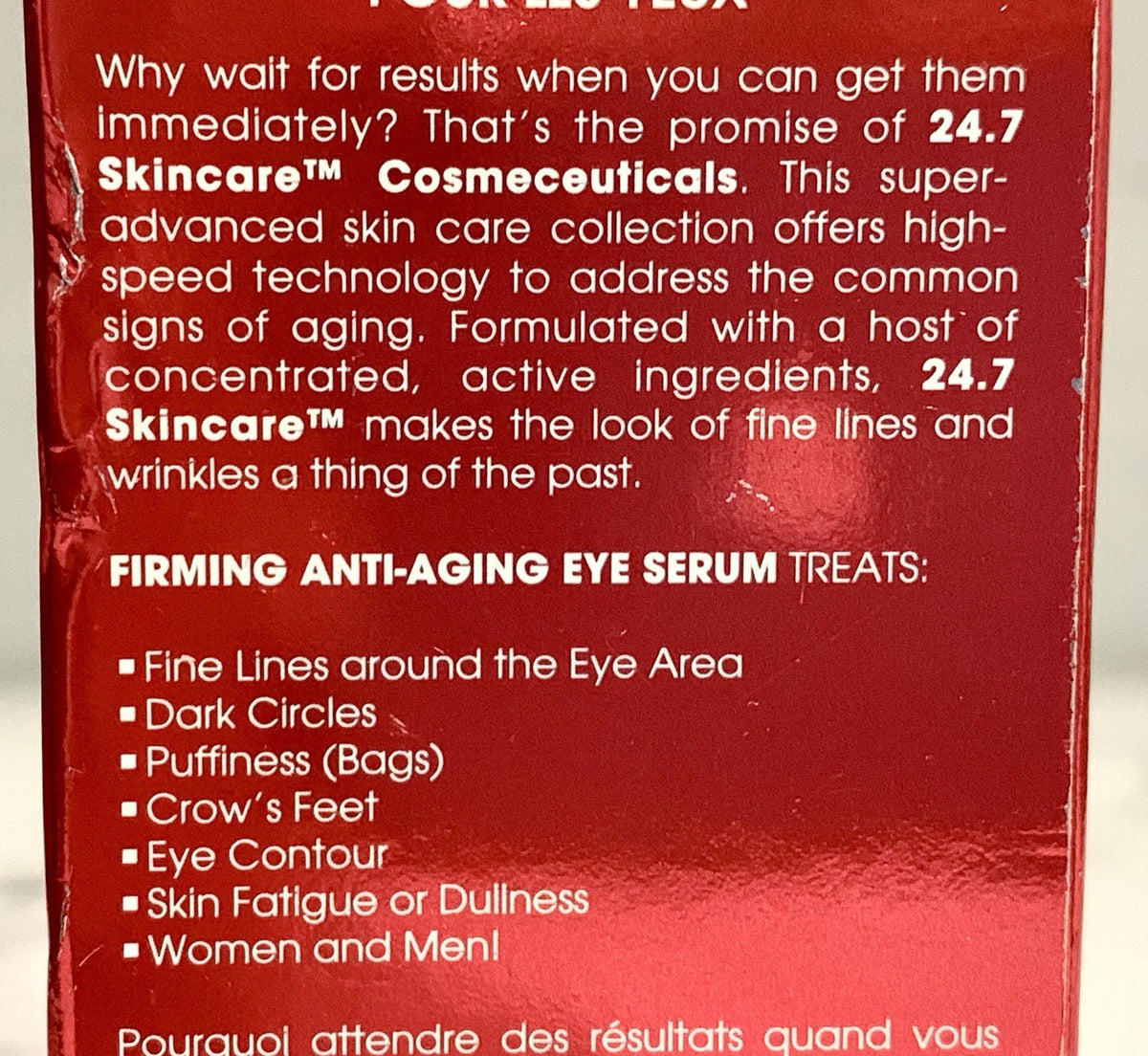 Firming Anti-Aging Eye Serum - Skin Care Serum for Wrinkles & Dark Circles