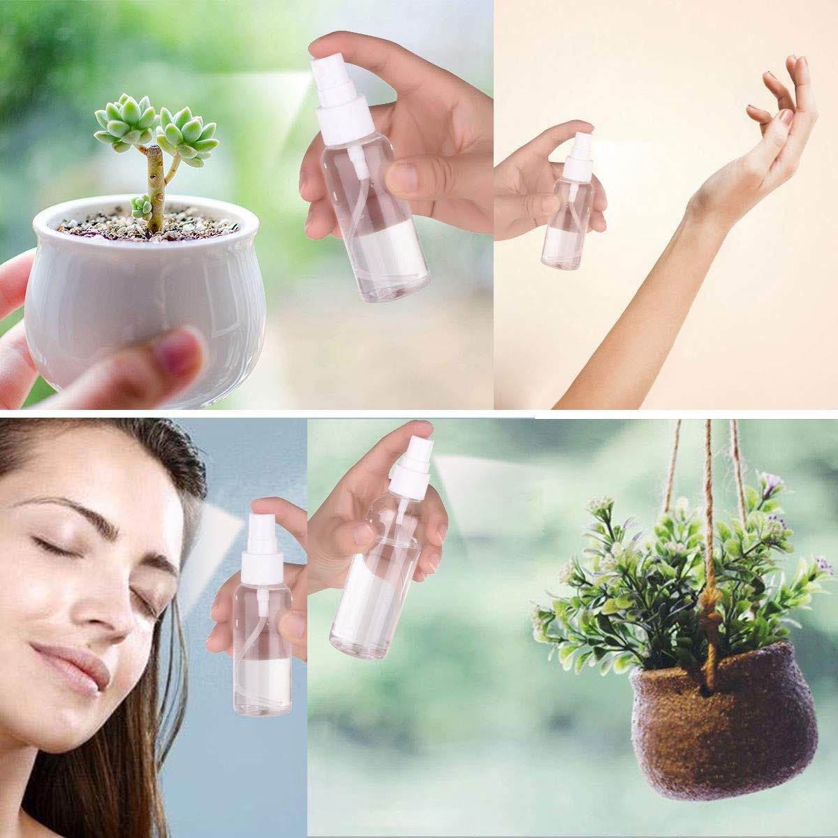 Travel Mini Spray Bottles 1oz/30ml Fine Mist Refillable Plastic Set