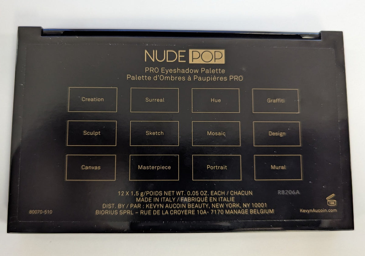 2-Pack Neutral Eyeshadow Palette with 12 Shades - Matte, Chrome & Satin Finish