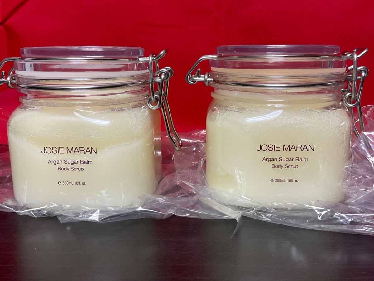 Josie Maran Argan Sugar Balm Body Scrub Choose Scent 300ml./10oz.