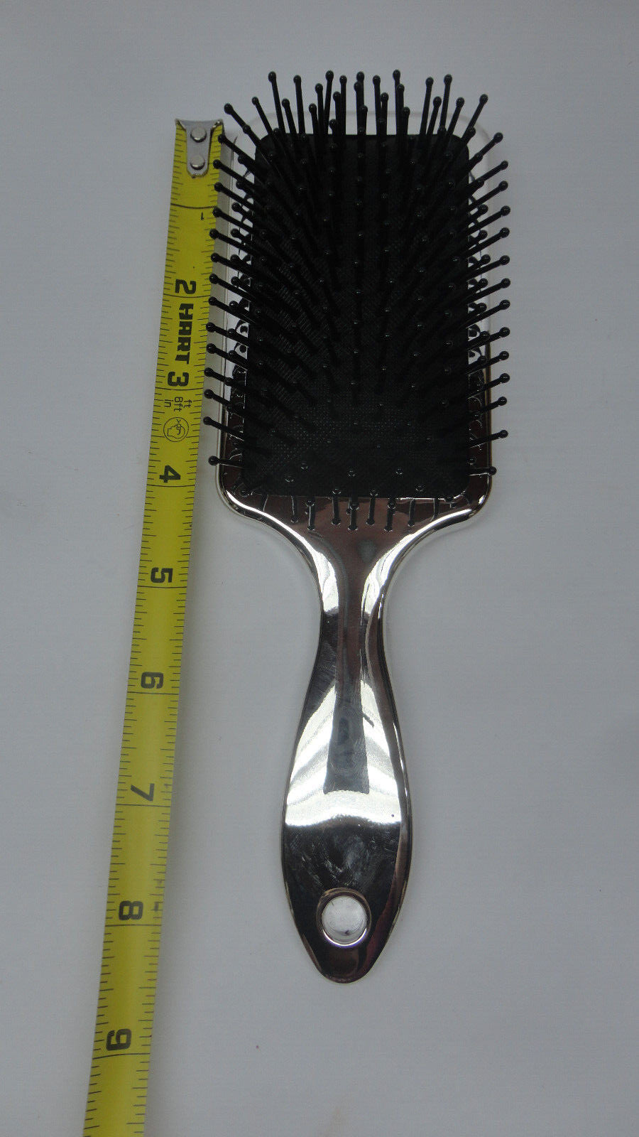 3 Pack Plastic Paddle Hair Brush - Silver - Hair Styling Tools