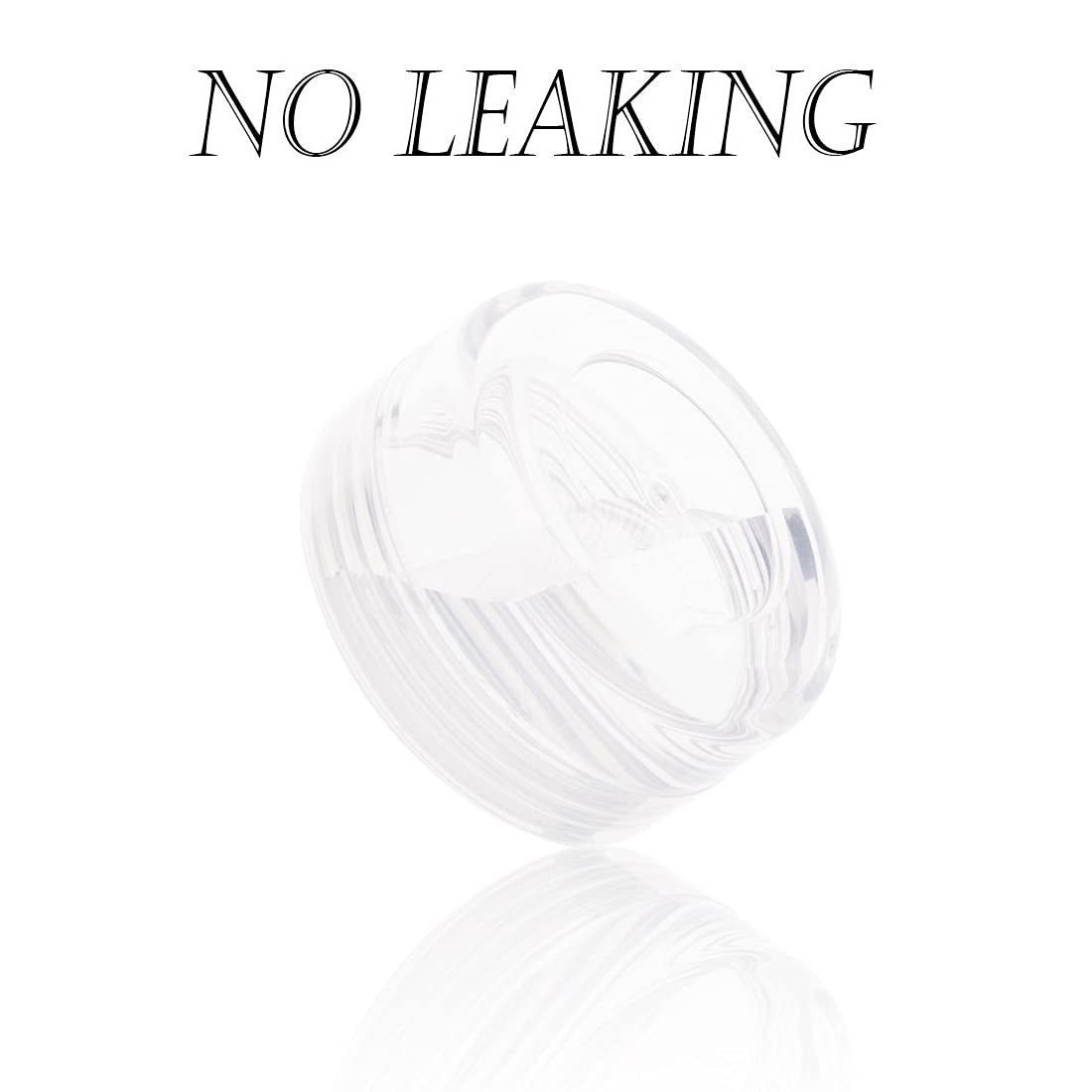 10g Sample Jars with Lids - 100 Pack Refillable Clear Plastic Containers