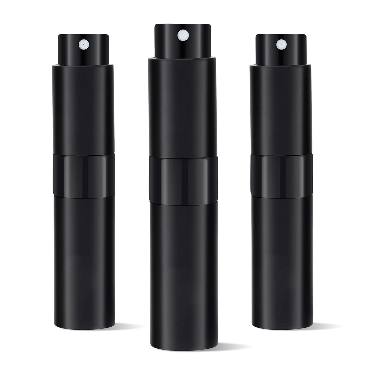 Refillable Travel Perfume Atomizer 8ml Black Portable Spray Bottle