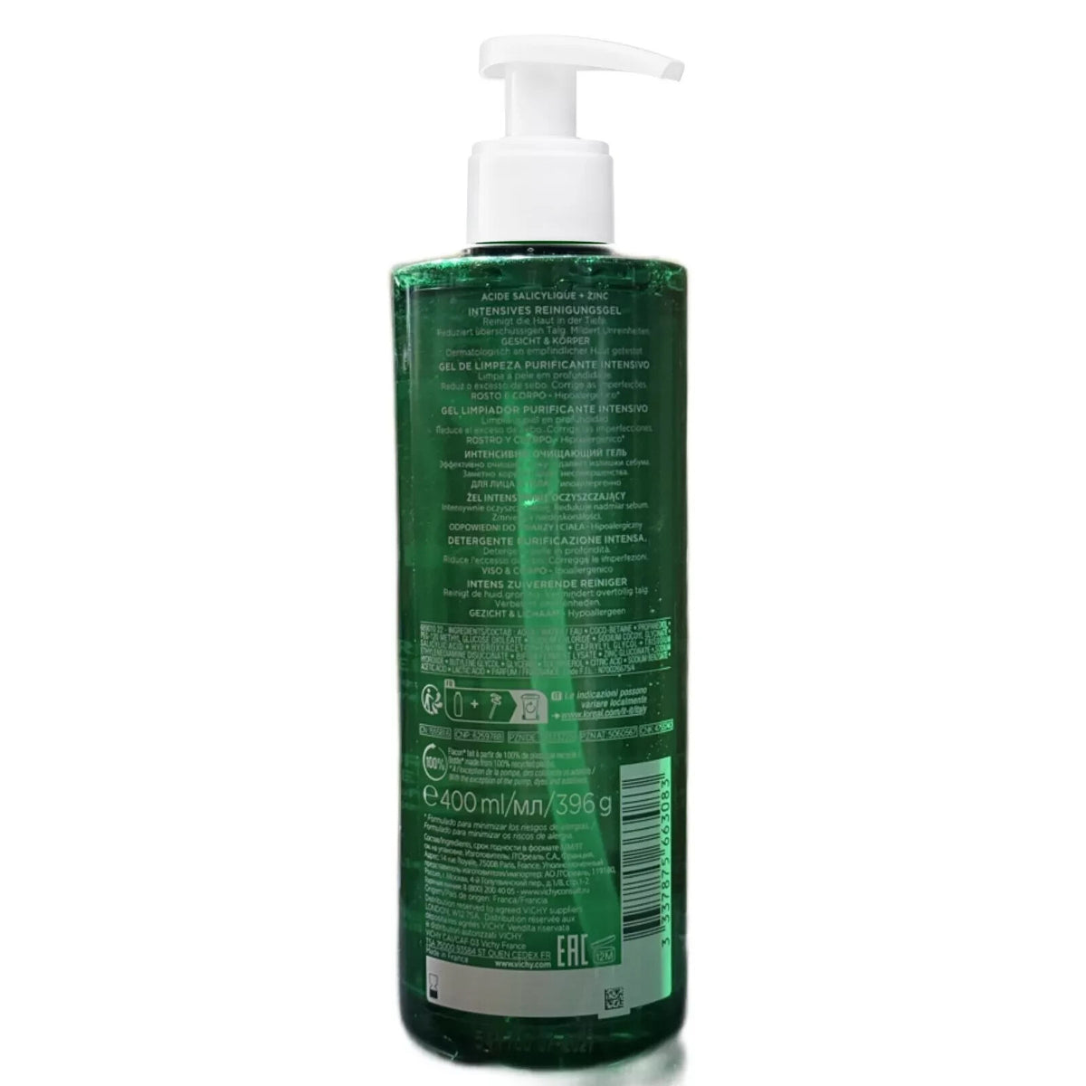 Purifying Face and Body Gel for Oily Sensitive Skin 400ml