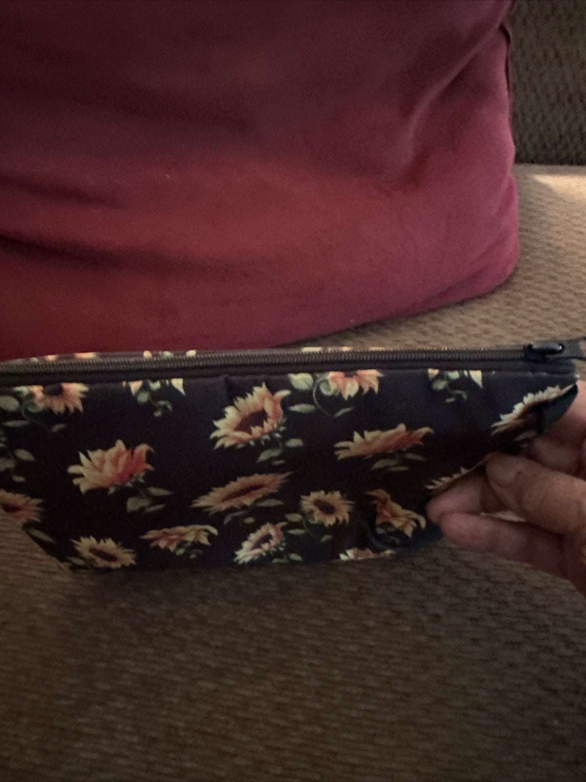 Colorful Sunflower Makeup Bag - Cute Floral Cosmetic Pouch