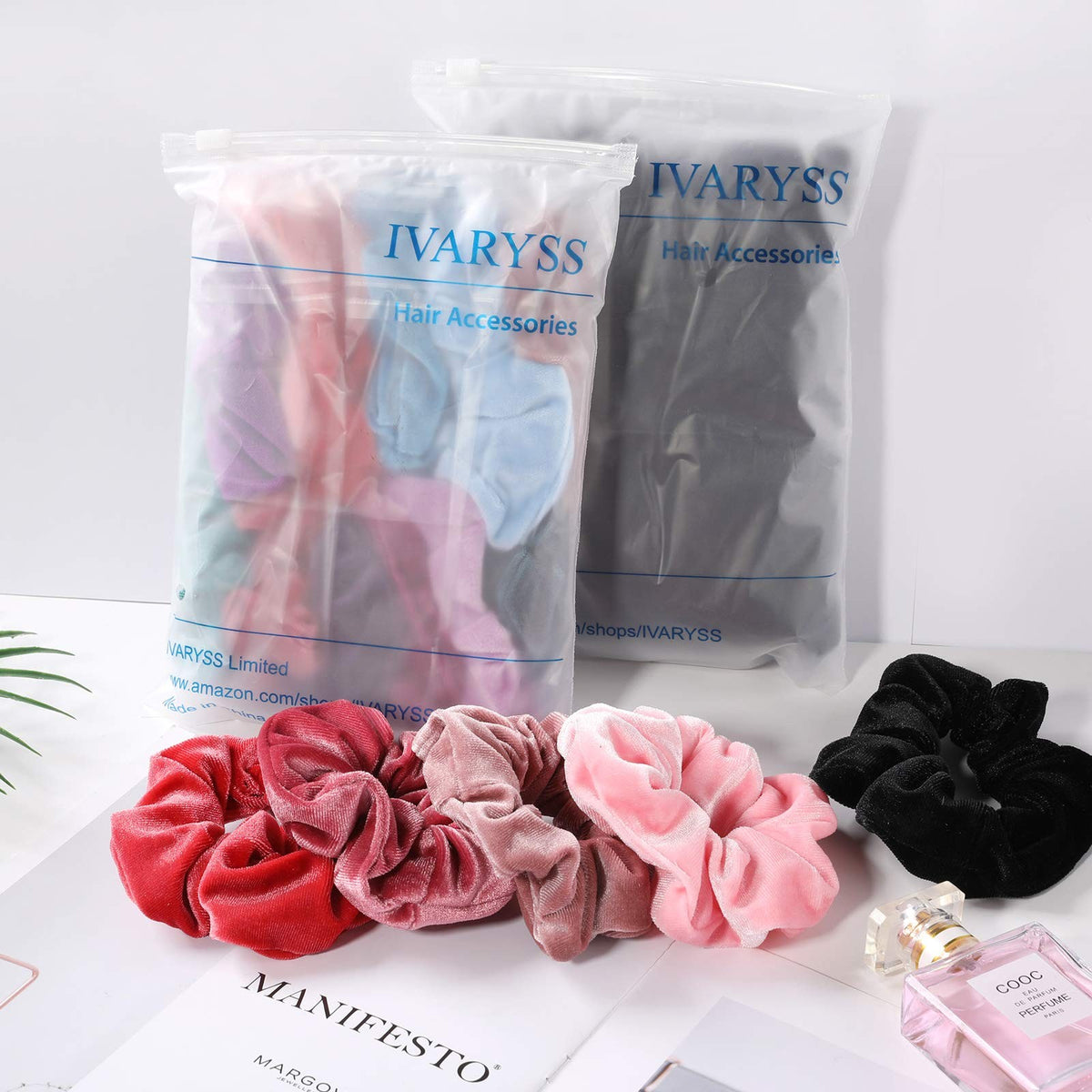 IVARYSS Extra Large Scrunchies for Women's 1 Count (Pack of 4),