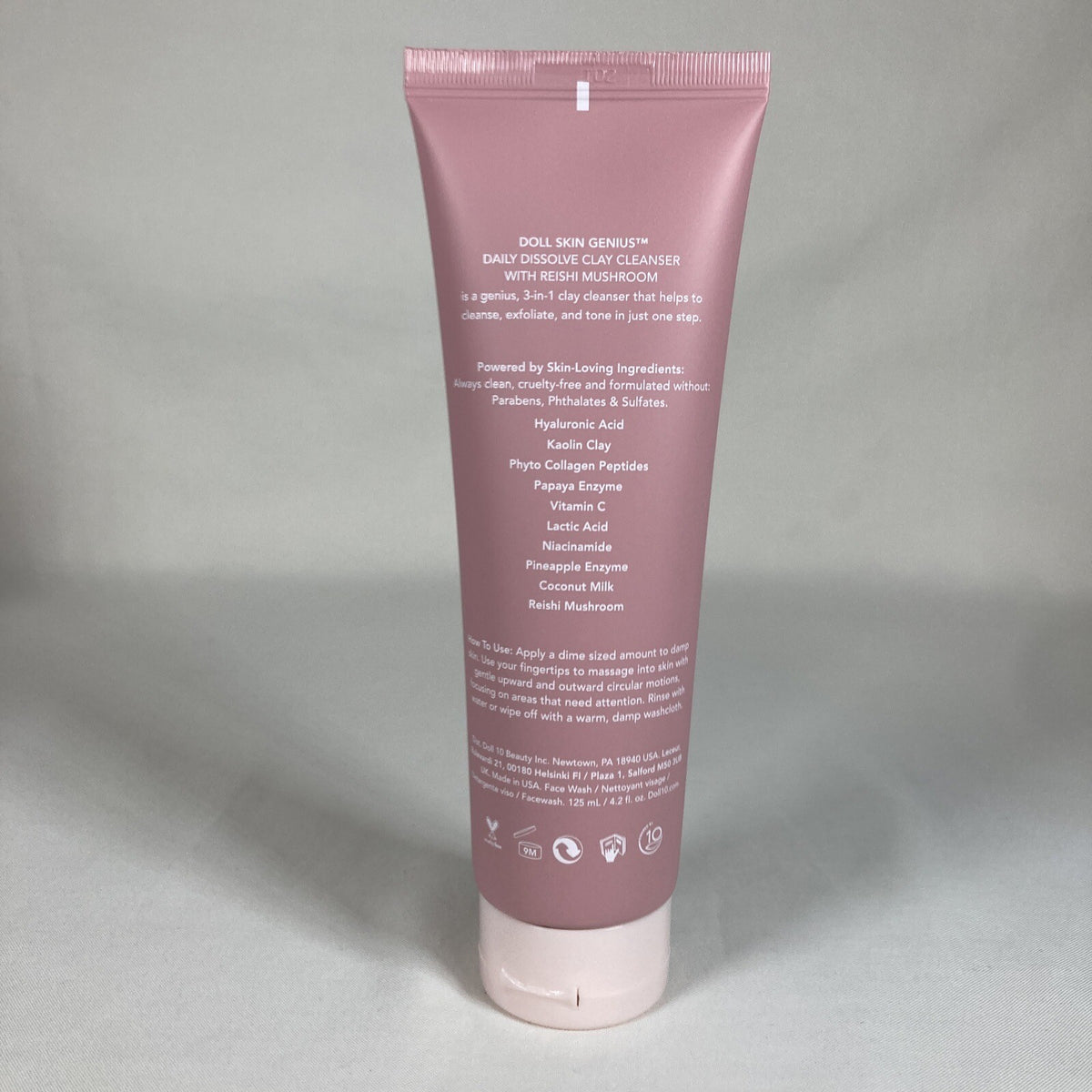 Doll 10 Skin Genius Enzyme Clay Cleanser with Reishi Mushroom 4.2oz