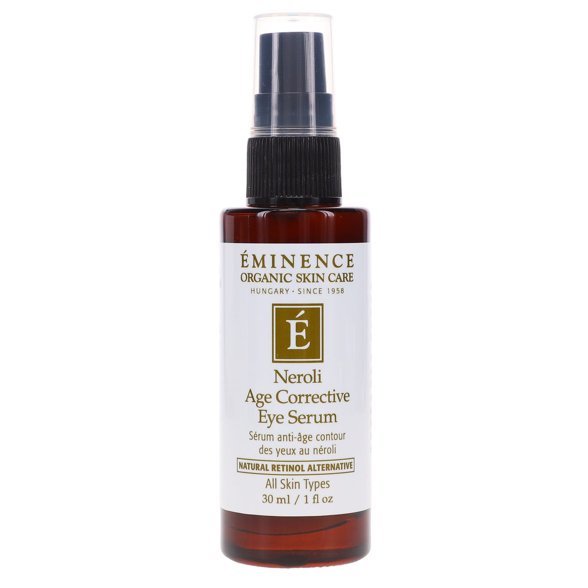 Natural Eye Serum for Wrinkle & Fine Line Reduction - 1 oz