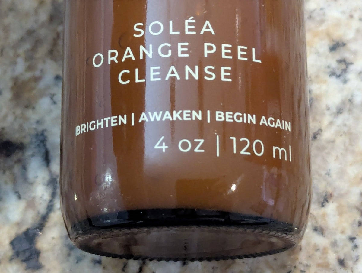Orange Peel Skin Brightening Cleanser - 4 oz Natural Facial Scrub