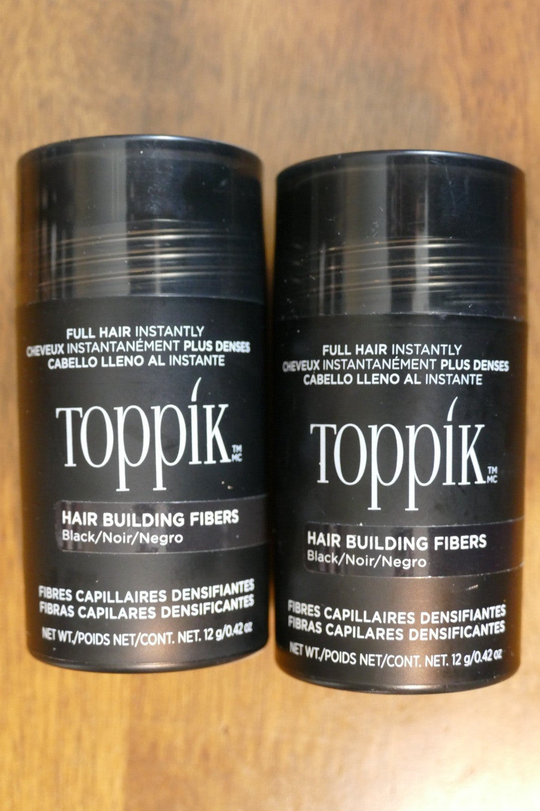 Hair Building Fibers Black 12g Duo - 2 Pack