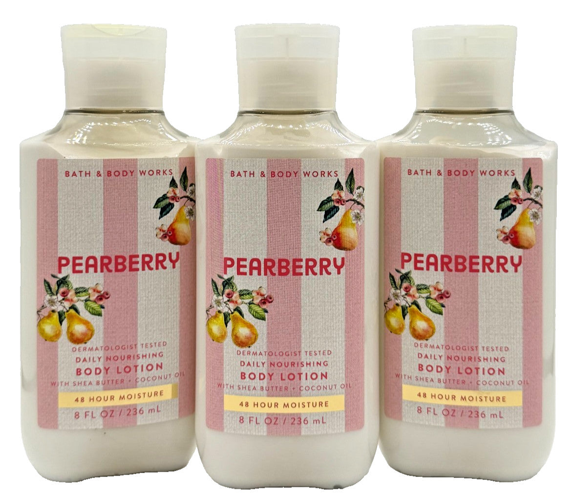 Pearberry Body Lotion 8 oz - Set of 3 Bottles