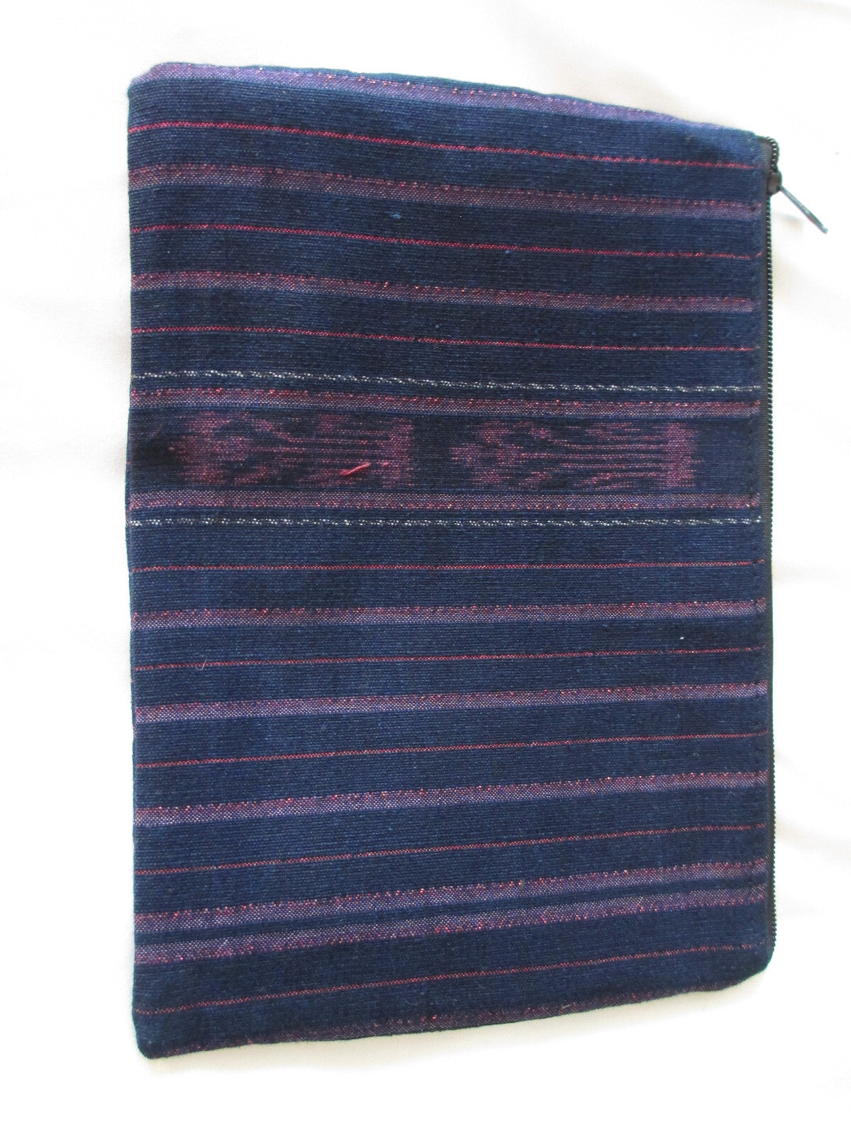Guatemalan Handmade Huipil Wallet with Geometric Zipper Design