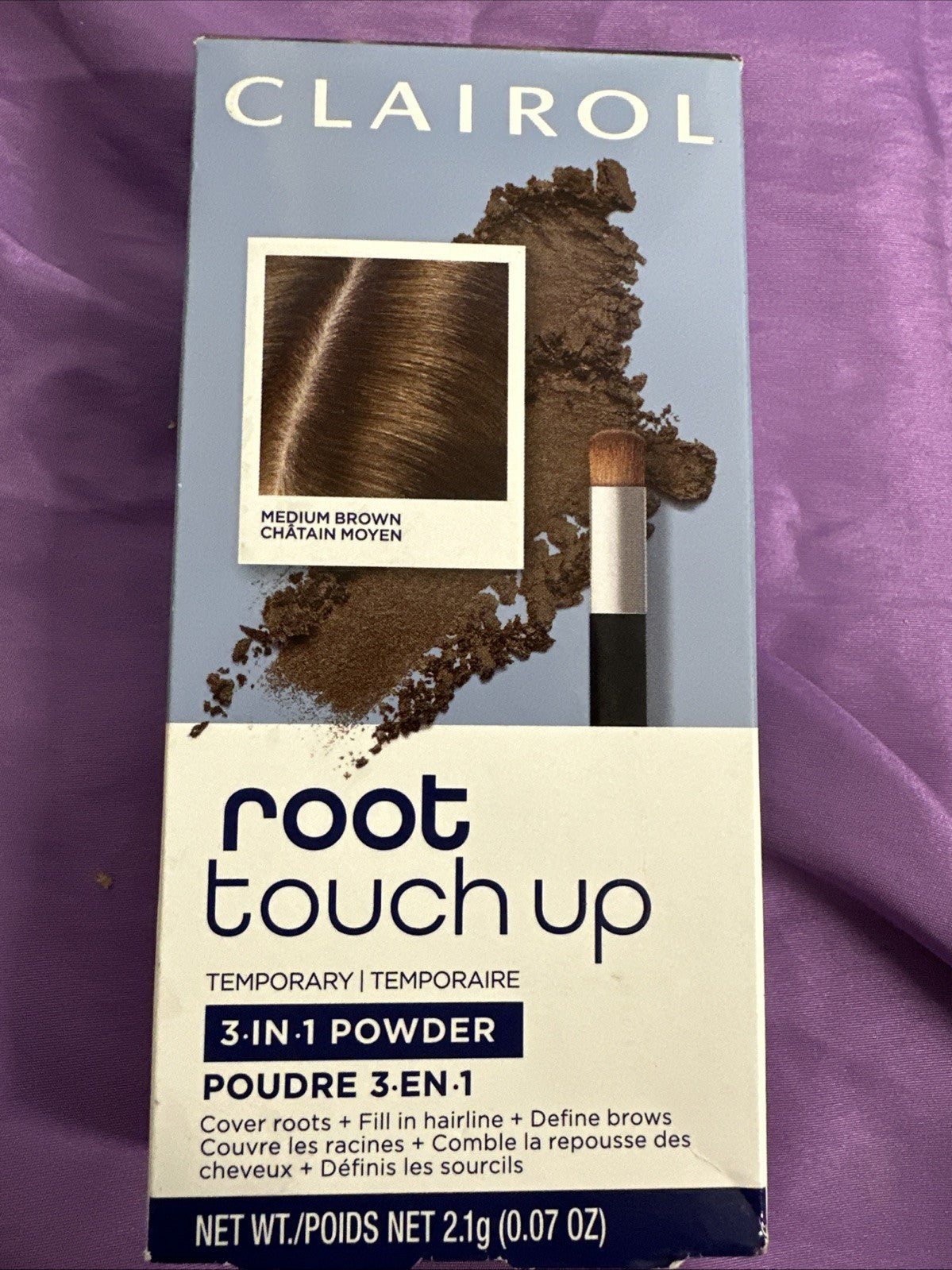 Clairol Root Touch-Up Temporary Concealing Powder, Medium Brown