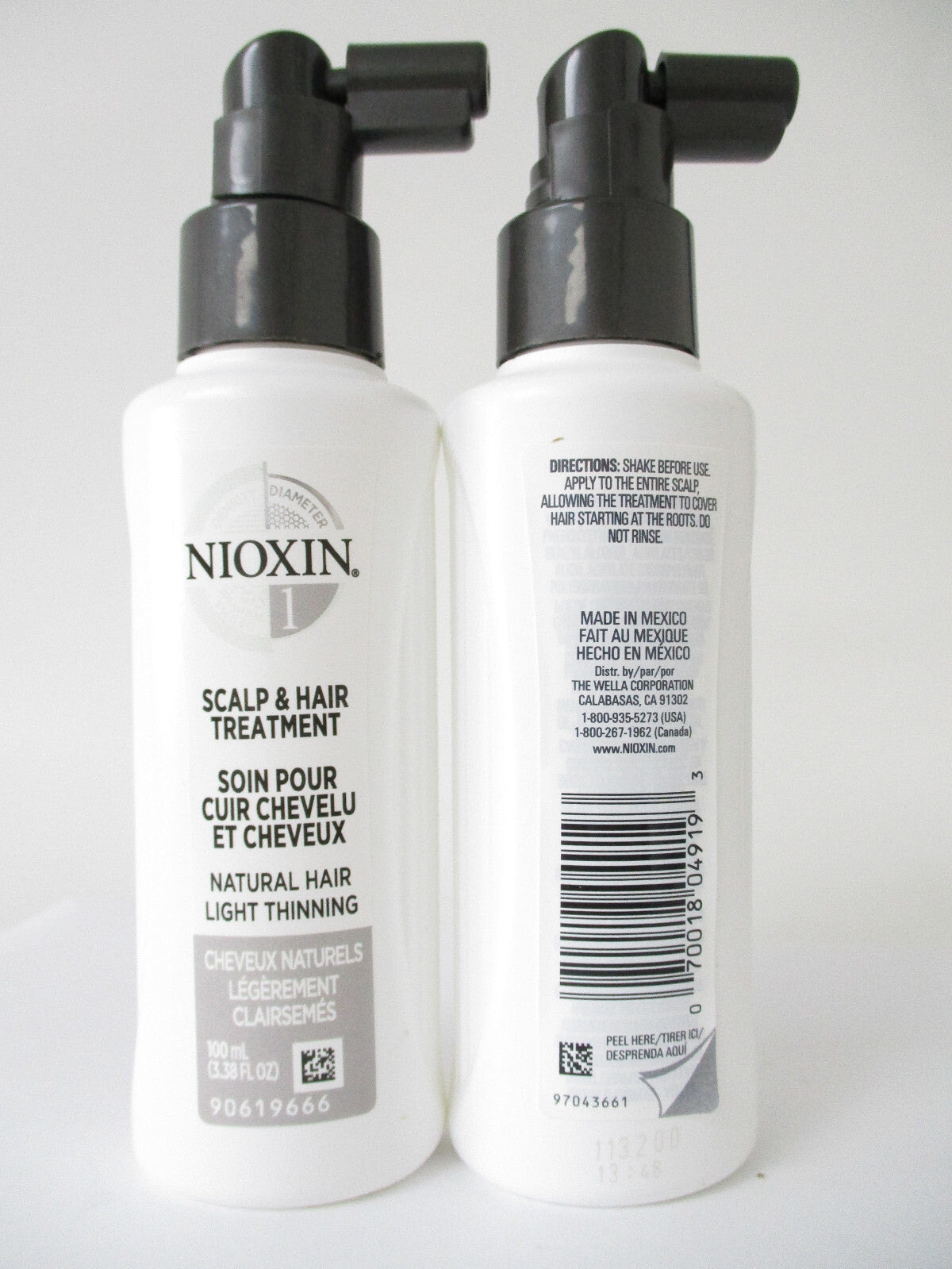 Nioxin System 1 Scalp Treatment 3.38 oz Pack of 2