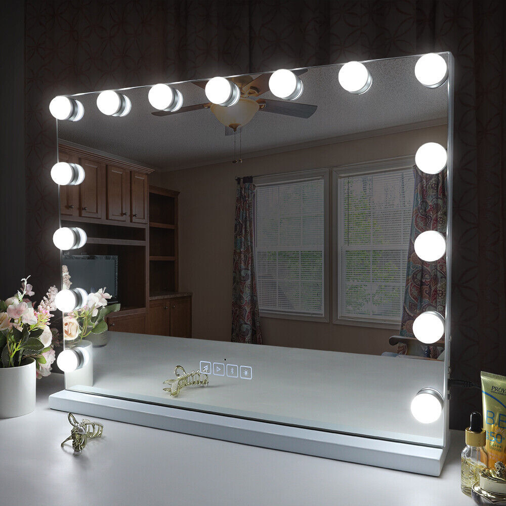 Makeup Mirror Lights Kit with 10/20 Dimmable LED Bulbs - Vanity Hollywood Lighting