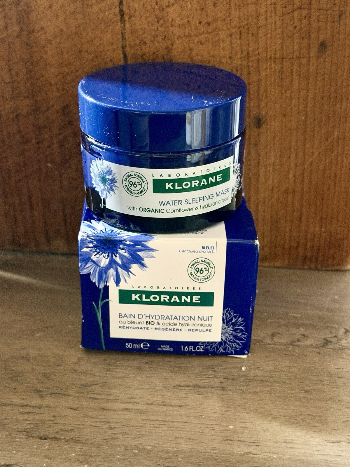 Water Sleeping Mask with Organic Cornflower - 1.6 oz