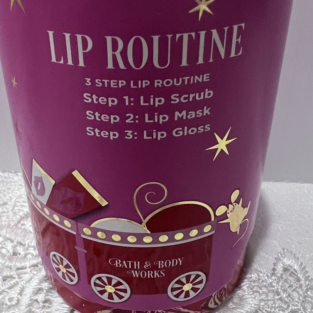 Lip Gloss, Lip Scrub & Lip Mask Gift Set - Champagne Toast 3 Piece