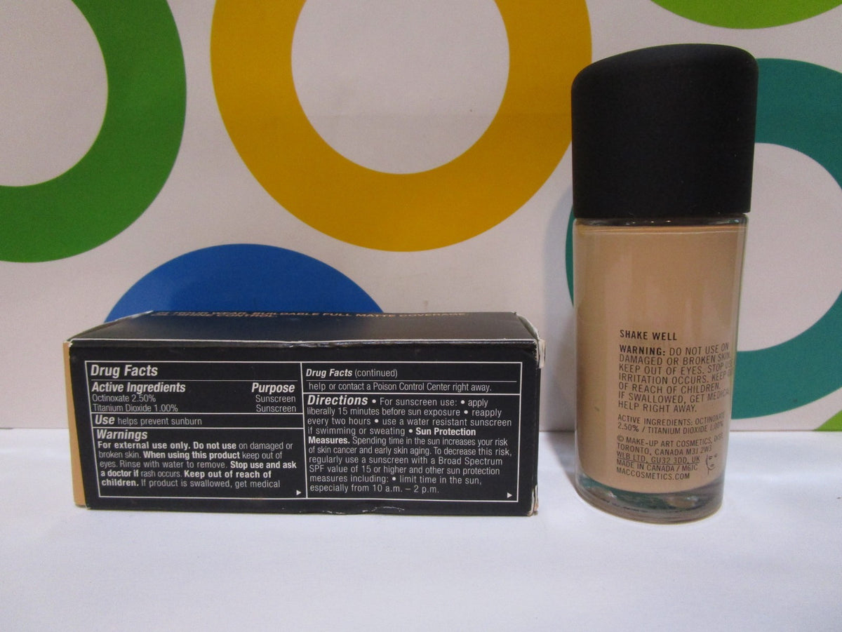 MAC Studio Fix Fluid SPF 15 Foundation NC16 1 oz | Matte, Long-Wear Makeup