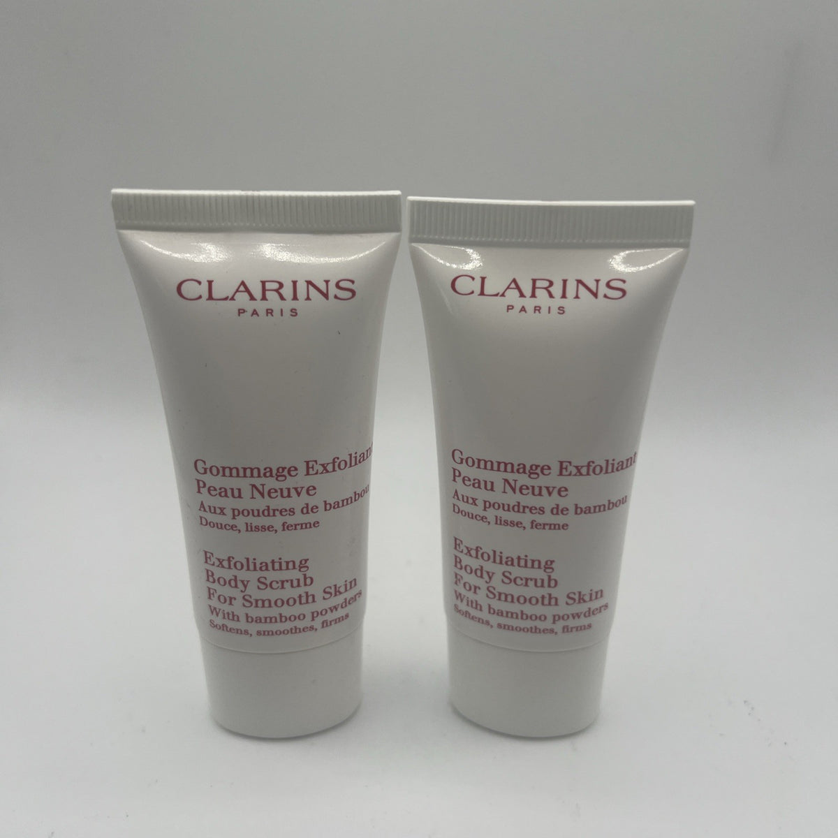 2 SEALED tube lot Clarins Exfoliating Body Scrub For Smooth Skin