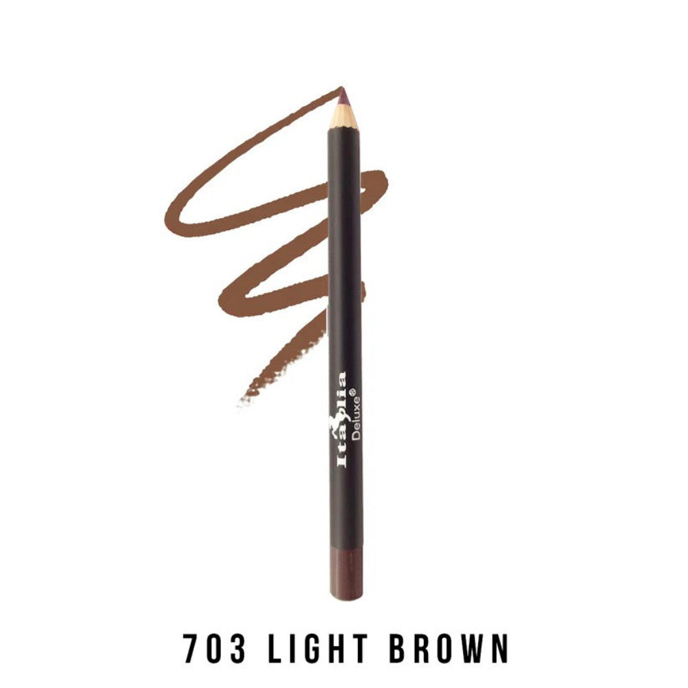12-Piece Brown Lip & Eyeliner Set - Long Lasting Ultra Fine Pencils