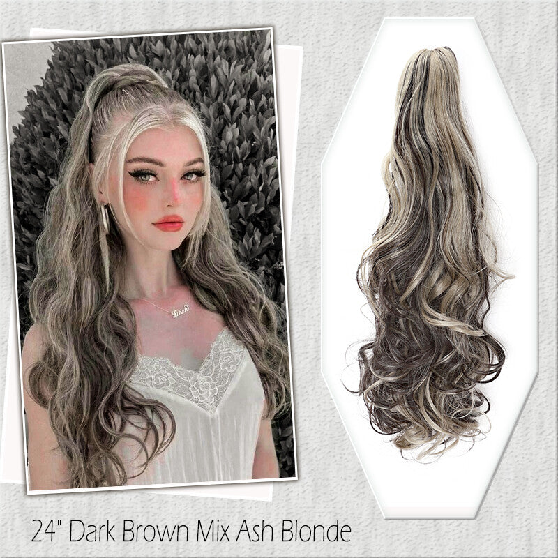Fake Ponytail Clip-In Hair Extension Thick Natural Look 14 Inches