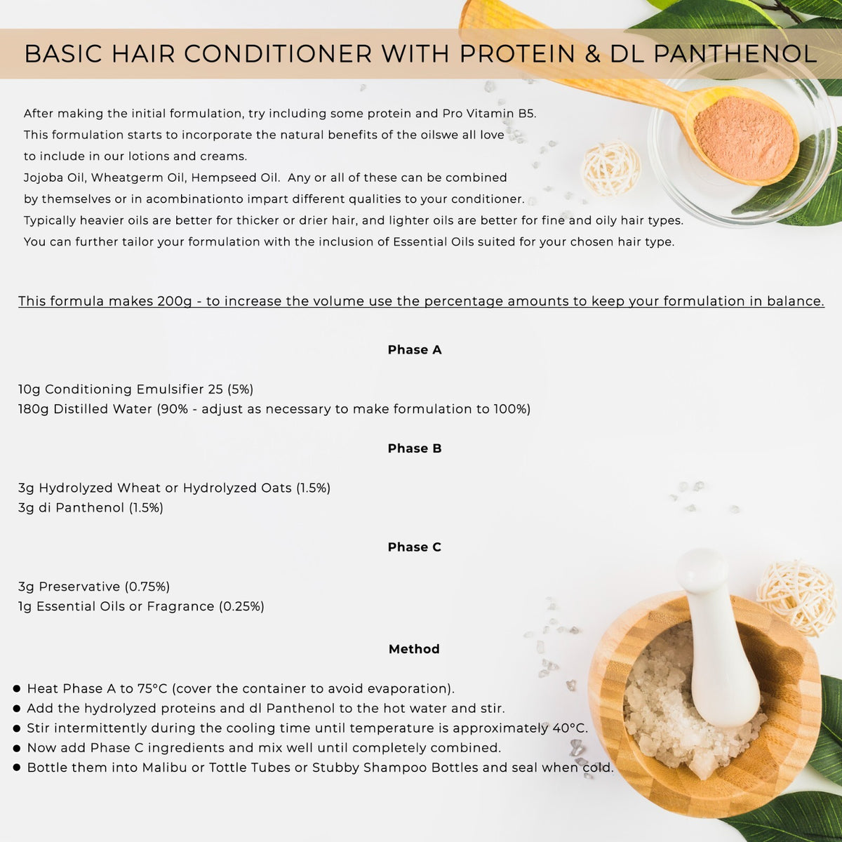Vegetable-Based Conditioning Emulsifier for Hair & Skin - BTMS 25%