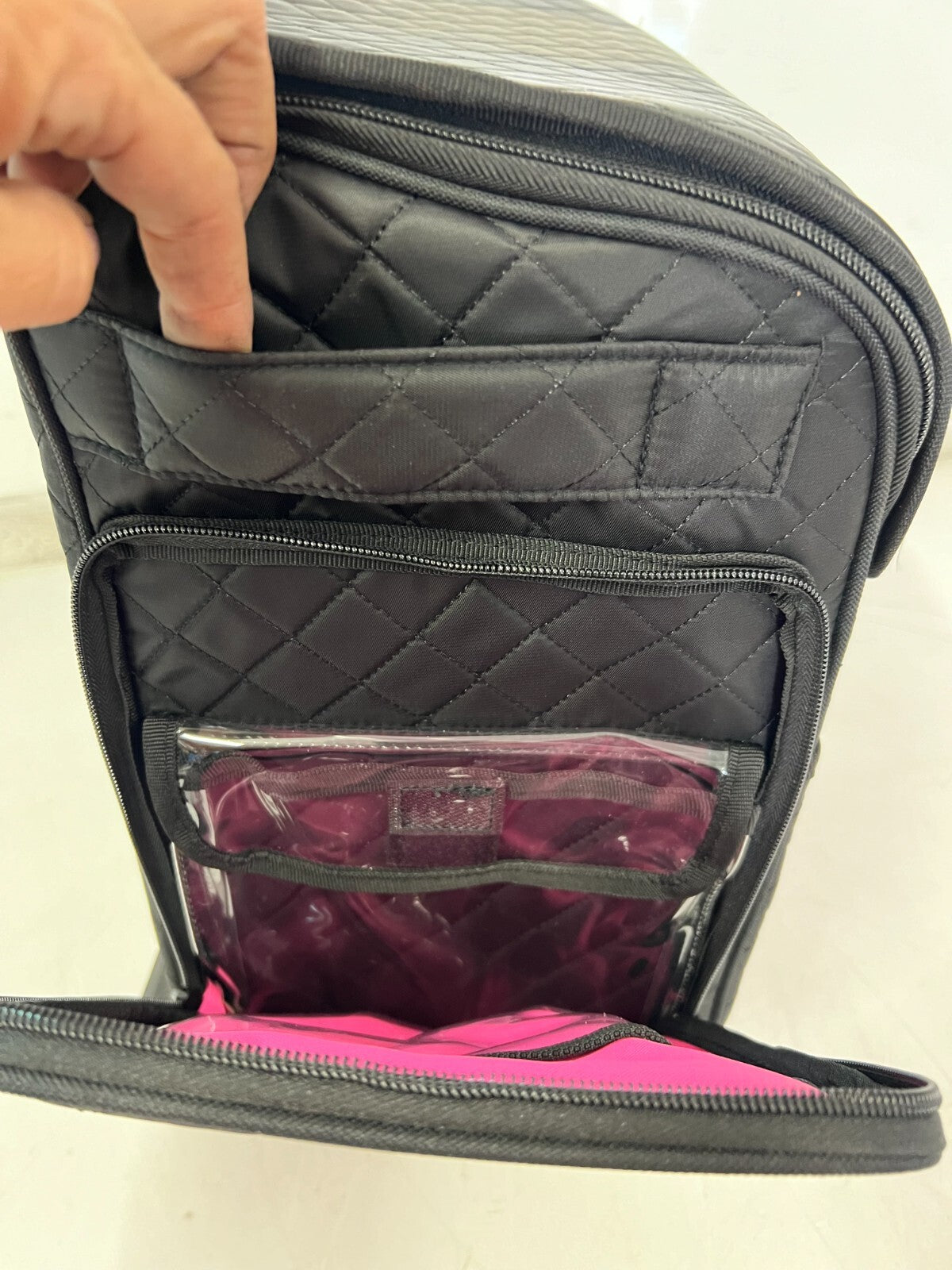 Rolling Makeup Train Case with Wheels & Large Capacity - Portable Cosmetic Organizer