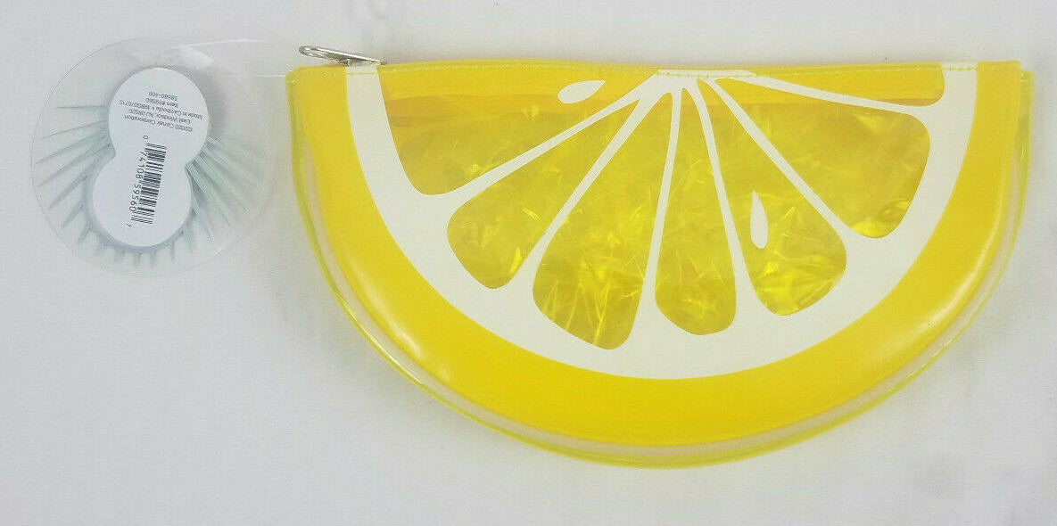 Clear Makeup Pouch Bag for Cosmetics - Summer Fruit Collection, Multiple Colors