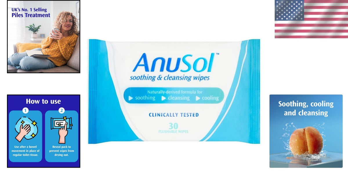 Eco-Friendly Chamomile Cleansing Wipes - 30 Pack for Sensitive Skin