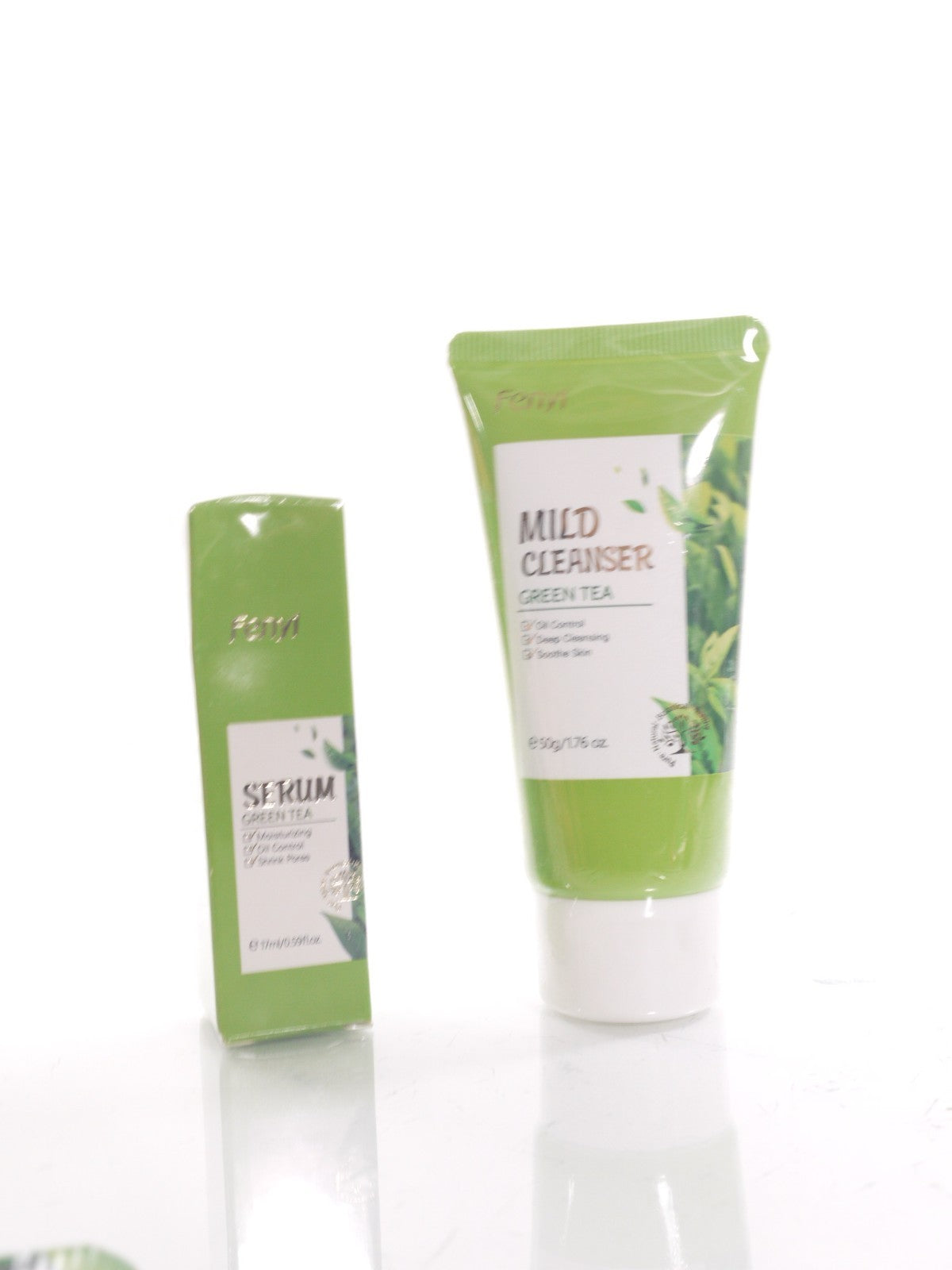 Green Tea Facial Cleanser Serum & Mask Set - Mild Natural Skincare