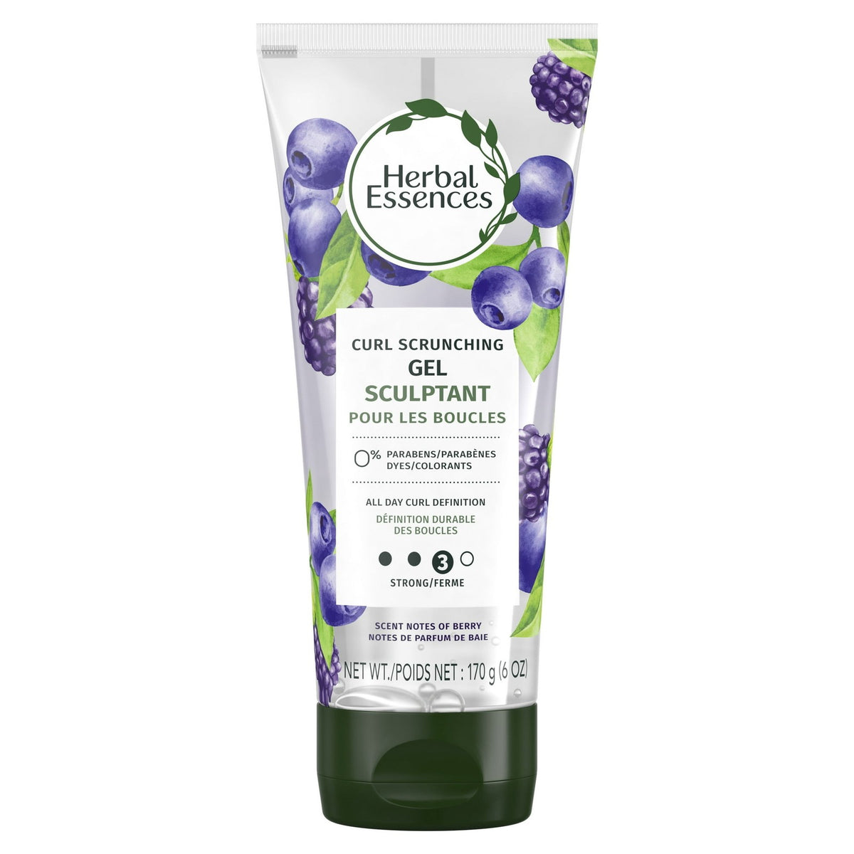 Herbal Essences Curl Styling Gel - Frizz-Free, Weightless, Berry Scent 6oz