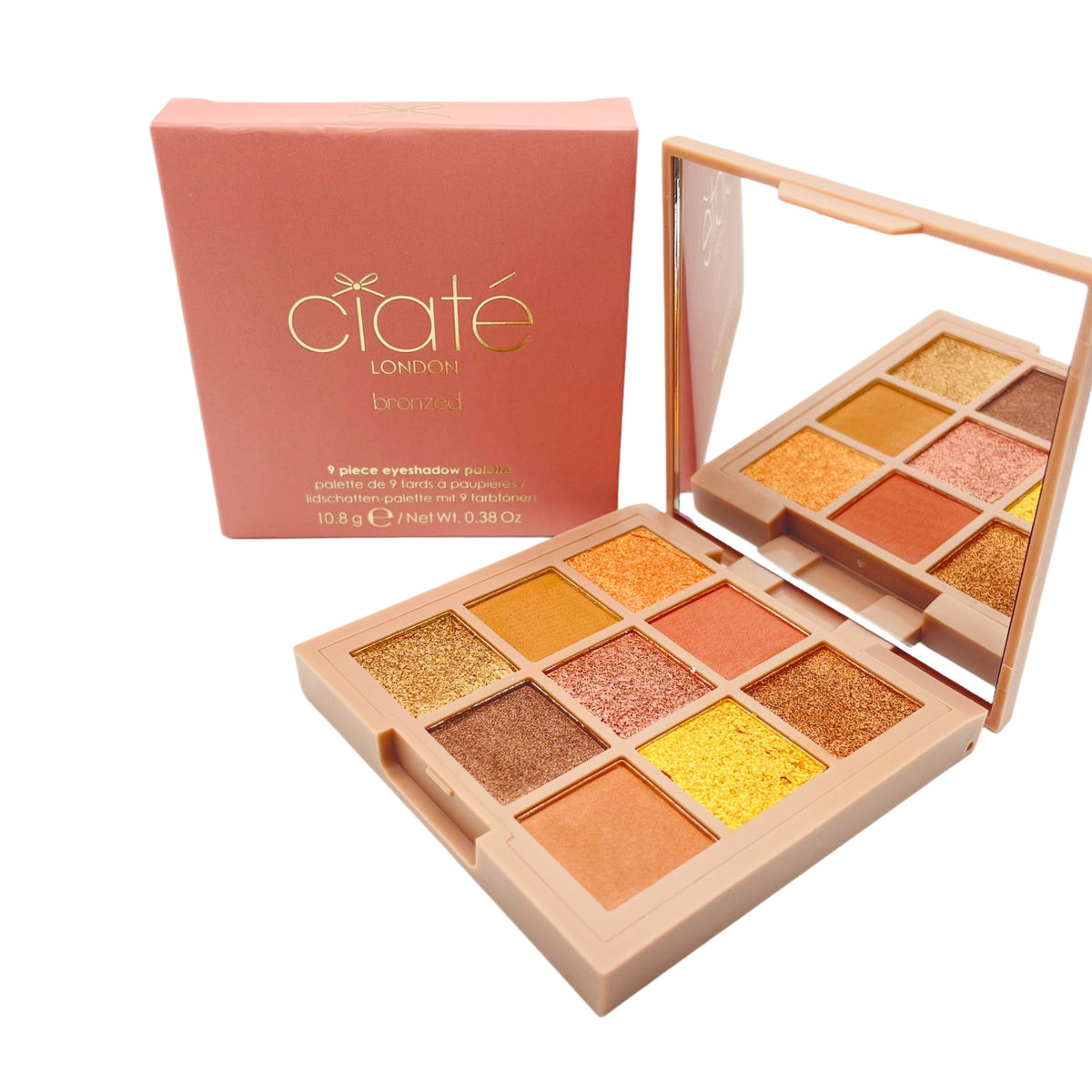 Ciate London Bronzed Eyeshadow Palette - 9 Neutral Shades, Full Size