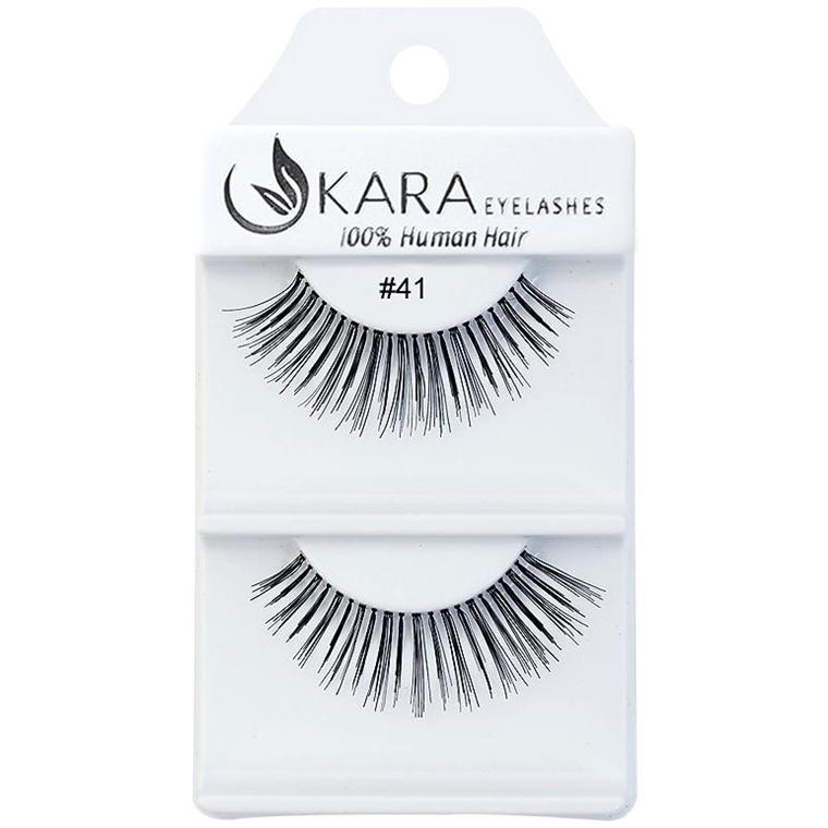 6 Pairs 100% Human Hair False Eyelashes - Kara Assorted Styles