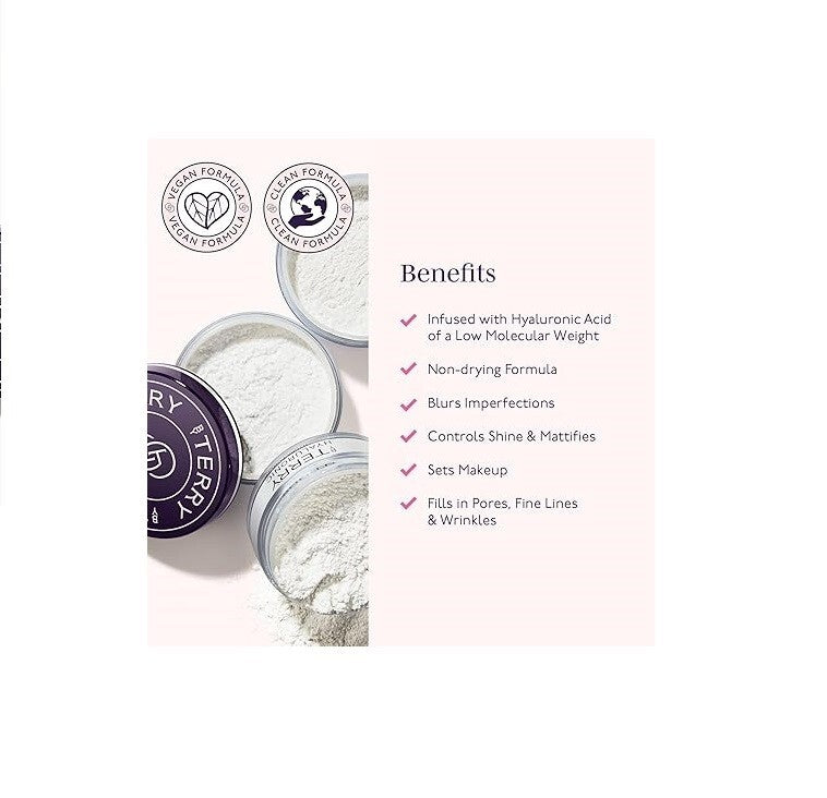 Hyaluronic Pressed Hydrating Face Powder - Translucent, Vegan, 7.5g