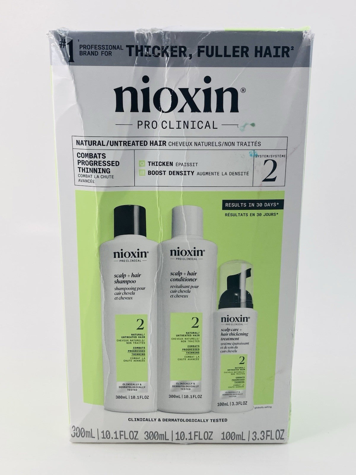 Nioxin System 2 Kit Natural Untreated Hair Progressed Thinning Open