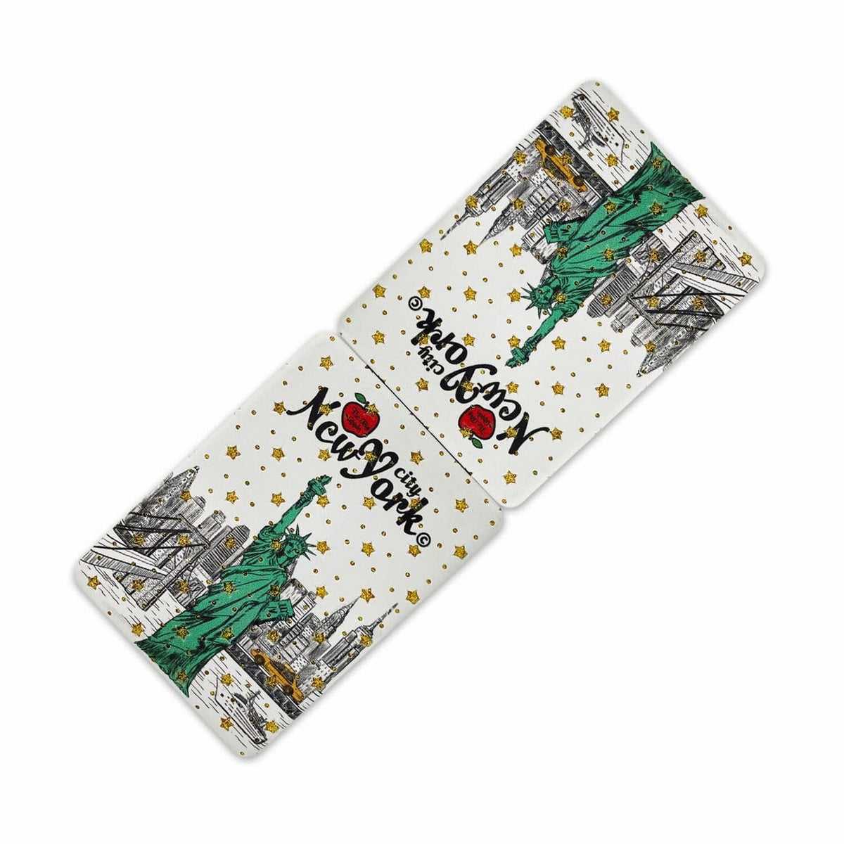 Girls & Women Elegant New York Souvenir Travel Mirror - Compact Hand Mirror