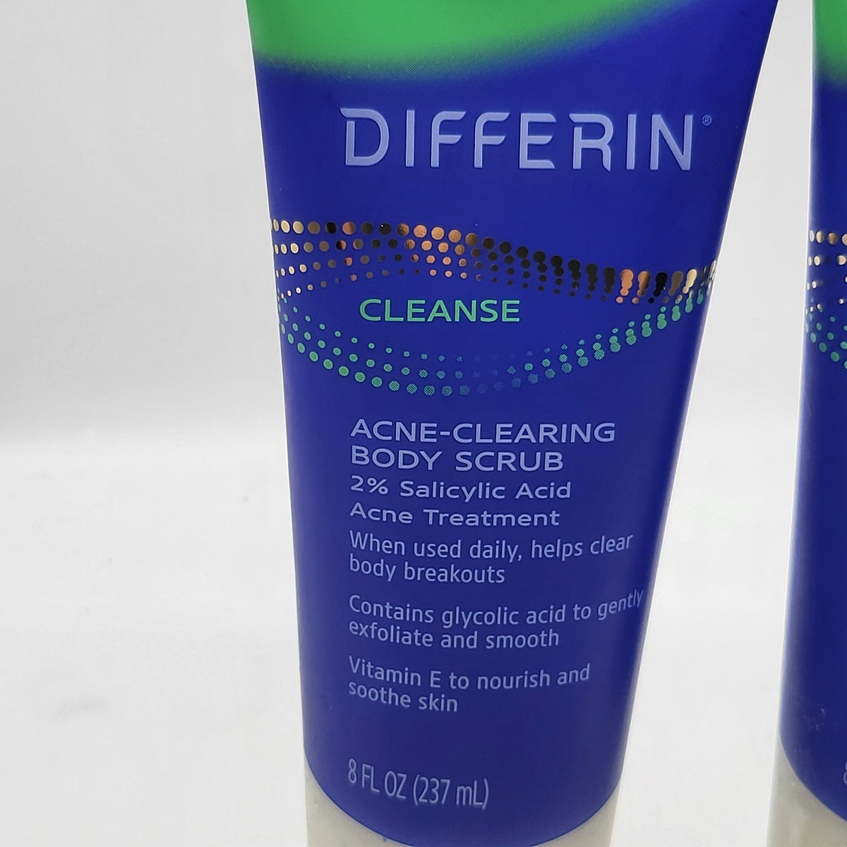 Acne Body Scrub with Salicylic Acid - 8oz, Pack of 2 - Exfoliating Acne Treatment