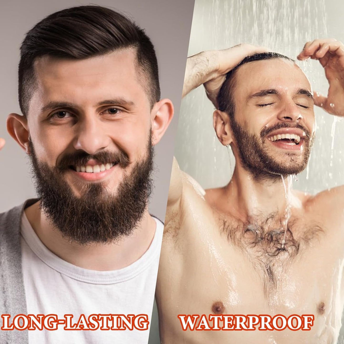 Waterproof Beard Pencil Filler for Men - Natural Finish, Long Lasting & Precise Shaping