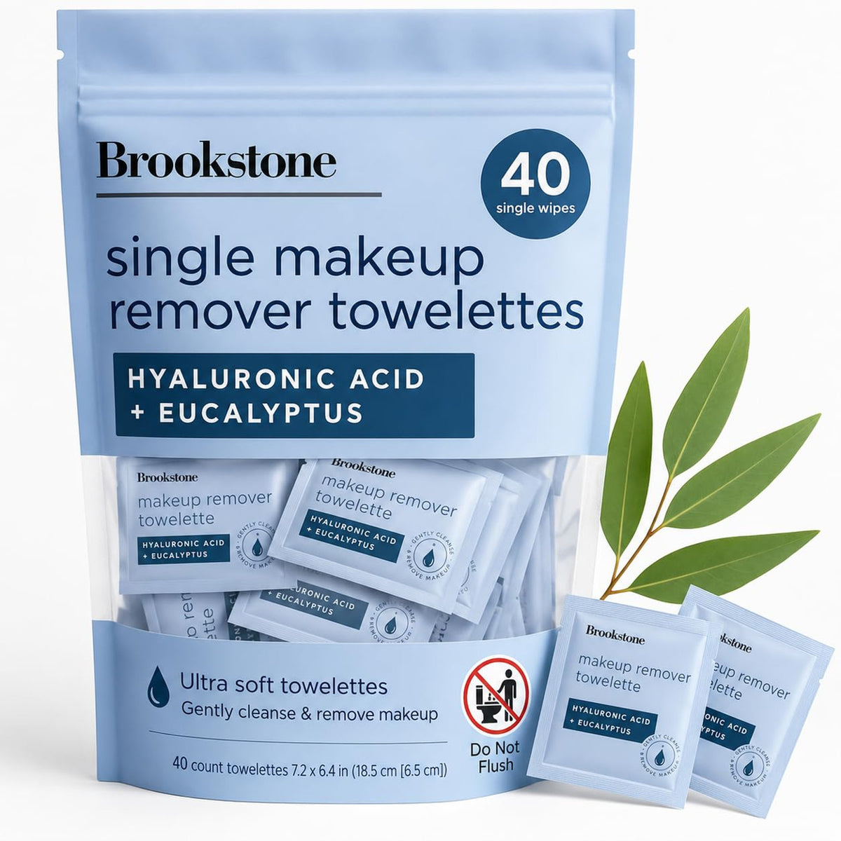 Makeup Remover Wipes - Individually Wrapped Face & Eye Cleansing Towelettes
