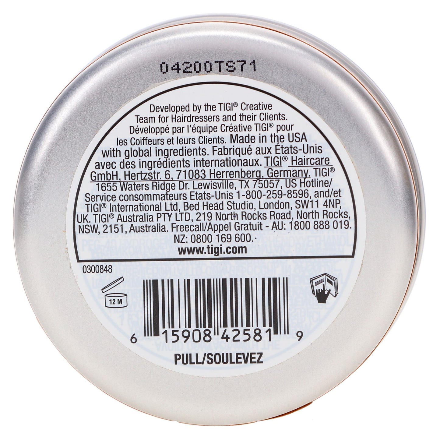 Men's Matte Hair Wax - Long-Lasting Separation & Texture, 3 oz