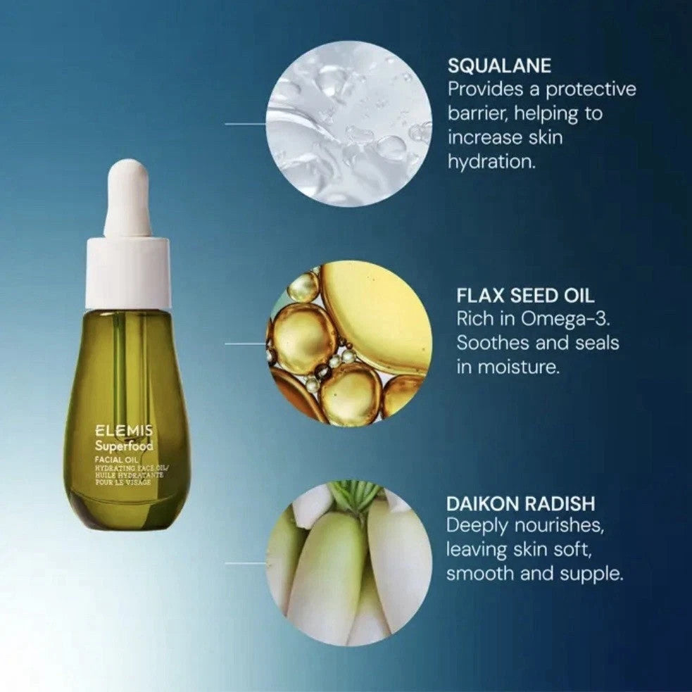 Elemis Superfood Facial Oil 15ml - Nourishing Skin Care Serum