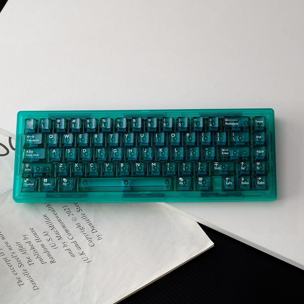Green Transparent Keycap Set for Mechanical Keyboard Cherry Profile 114 Keys