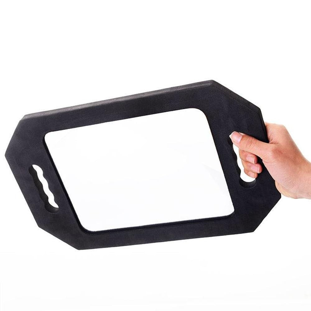 Large Handheld Barber Mirror 16x10 Inch Hair Styling Tool with Handle