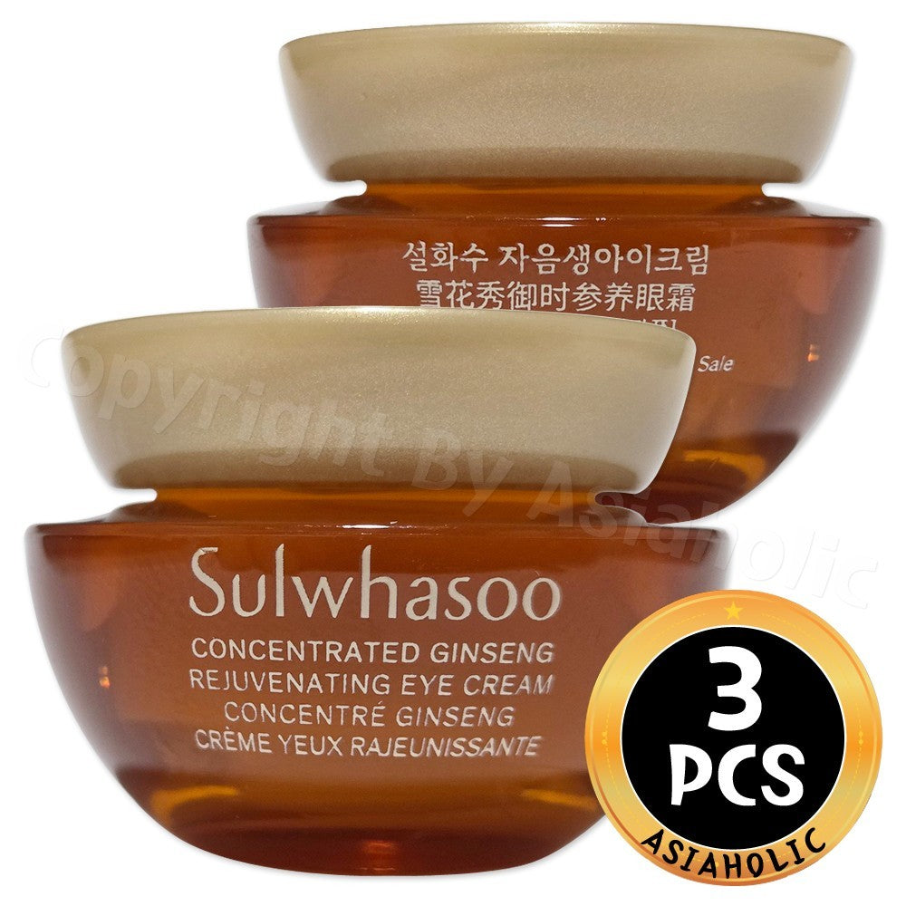 Sulwhasoo Concentrated Ginseng Rejuvenating Eye Cream 12ml Set for All Skin Types